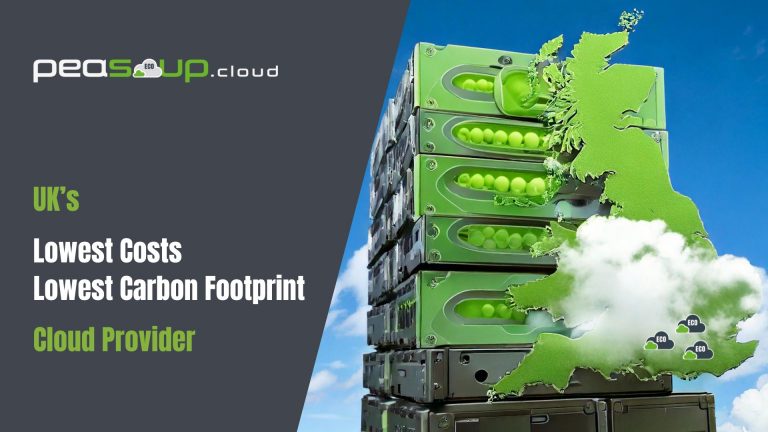 Lowest Cost Lowest Carbon Footprint Cloud Provider PeaSoup Cloud