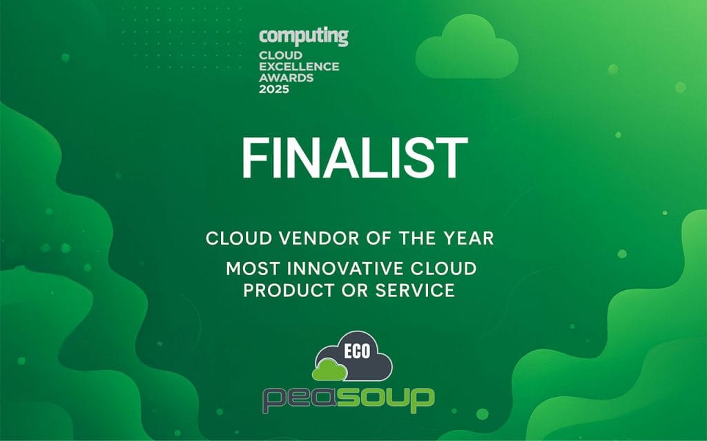 PeaSoup Cloud Shortlisted for Two Categories at Cloud Excellence Awards 2025