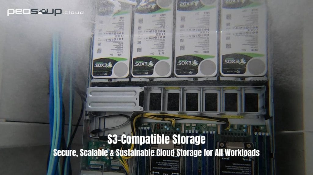 PeaSoup S3 Storage — Secure, Scalable & Sustainable Cloud Storage for Modern Workloads