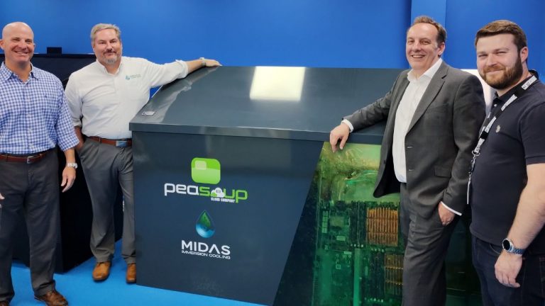 PeaSoup's Sustainable Cloud Computing Expansion Gains Momentum with Partnership with Midas, Centersquare and Castrol